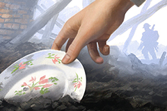 Some Through the Fire (oil on canvas)