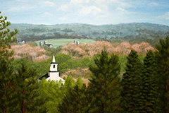 Countryside Beacon (oil on canvas)