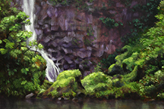 Rainforest Ribbon (oil on canvas)