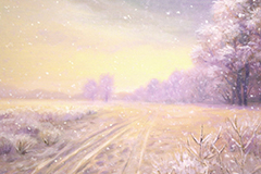 Snow Trail (oil on canvas)