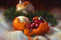 December Orange (oil on canvas)